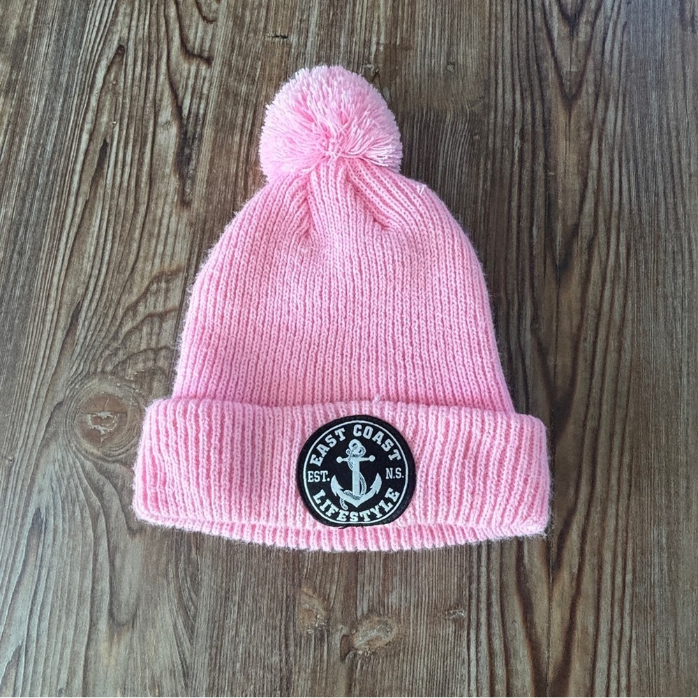 East Coast Lifestyle Pink Pom-Pom Beanie Women's Size OS